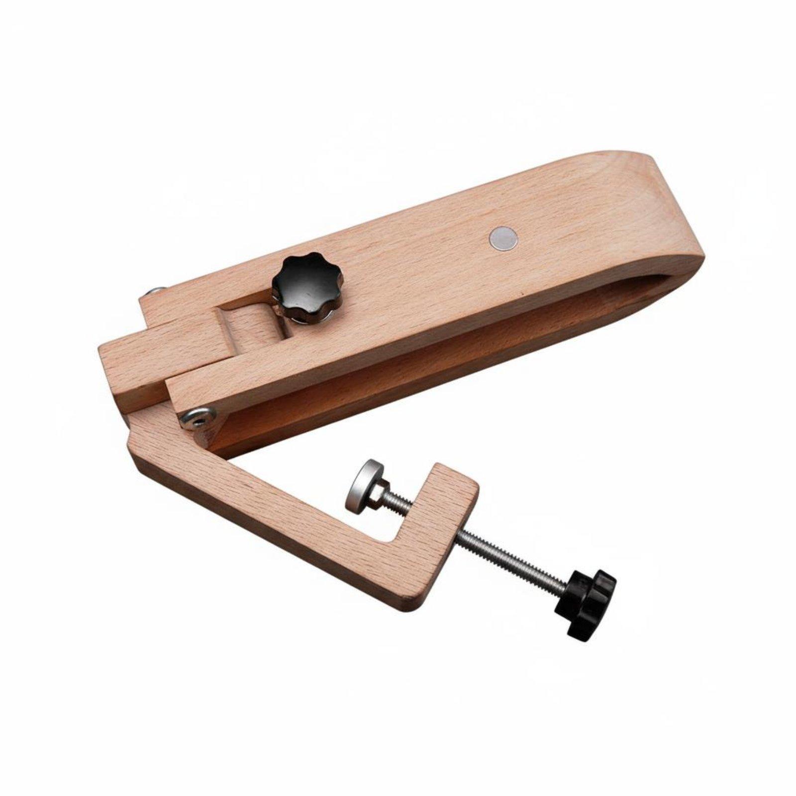 Leatherwork Manual - Leathercraft Desktop Adjustable Wooden Clamp Beech