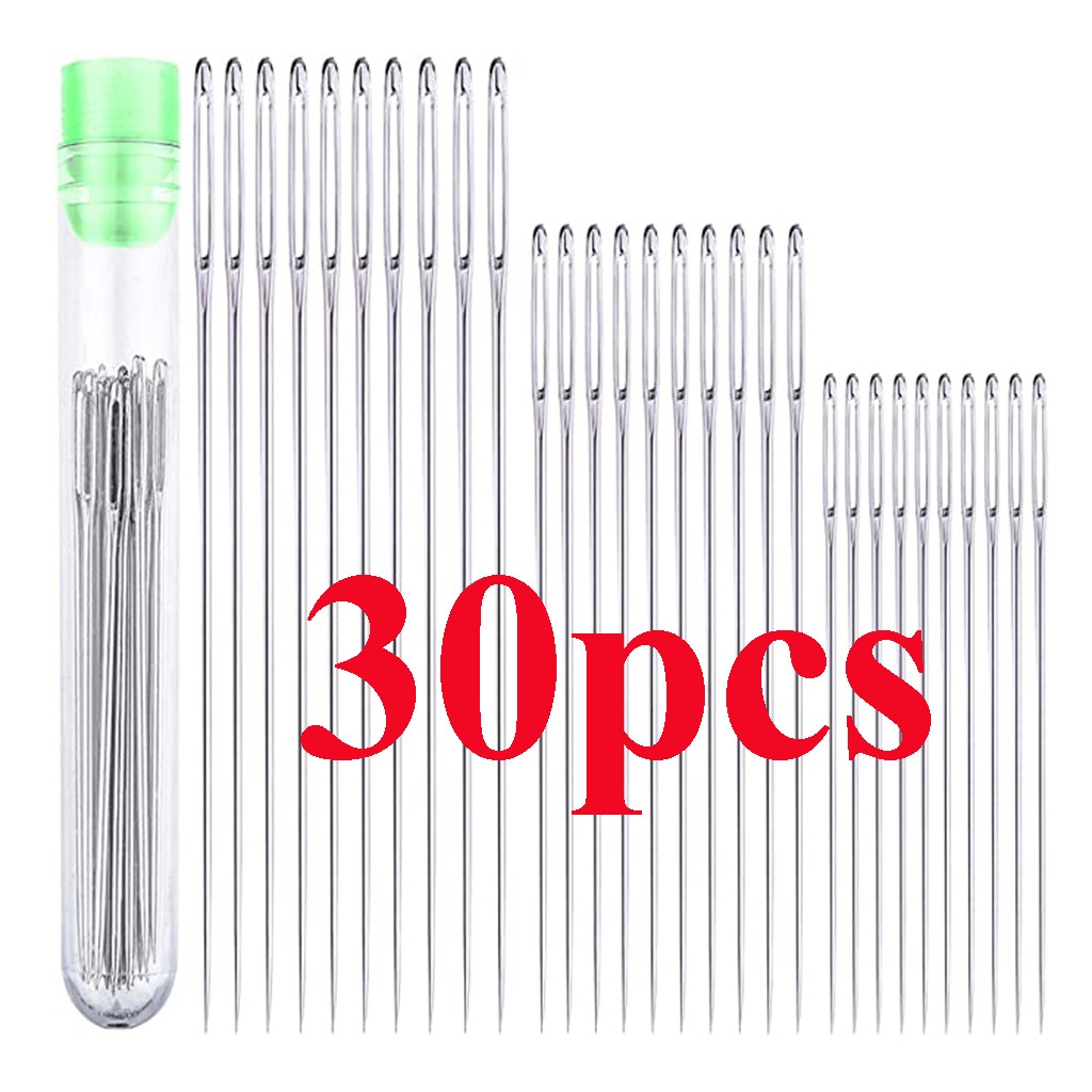 Leatherwork Needles - 30pcs 5 Sizes Large Eye Sewing