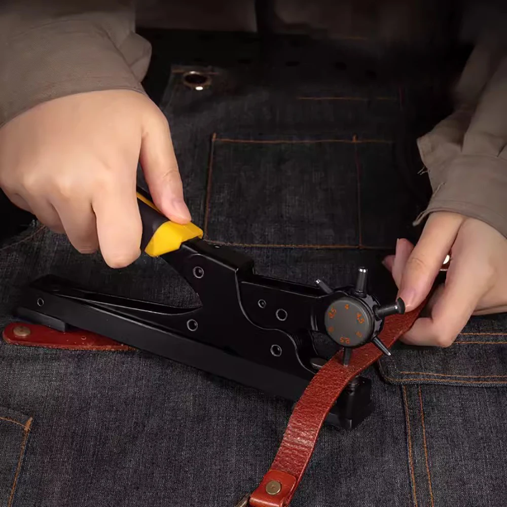 Leather Hole Puncher, Revolvin - Leather Punch Revolving 评论和价格