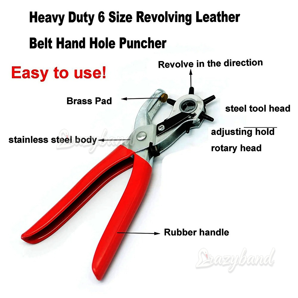 Multi-functional Leather Hole  - Leather Punch Revolving 评论和价格