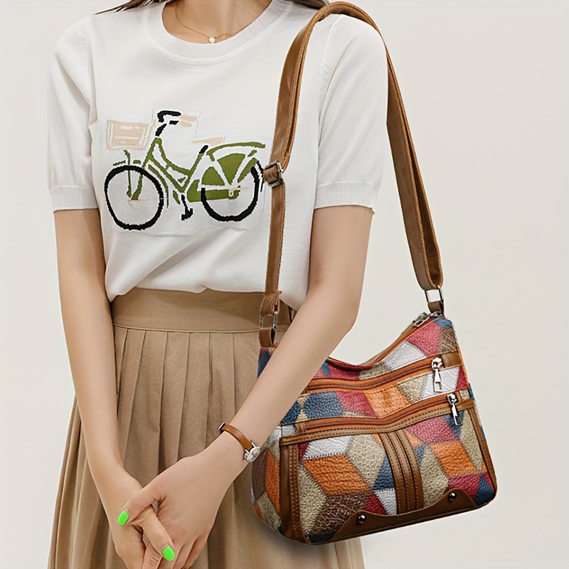 Women Geometric Pattern Synthe - Leatherwork Patterns Free 评论和价格