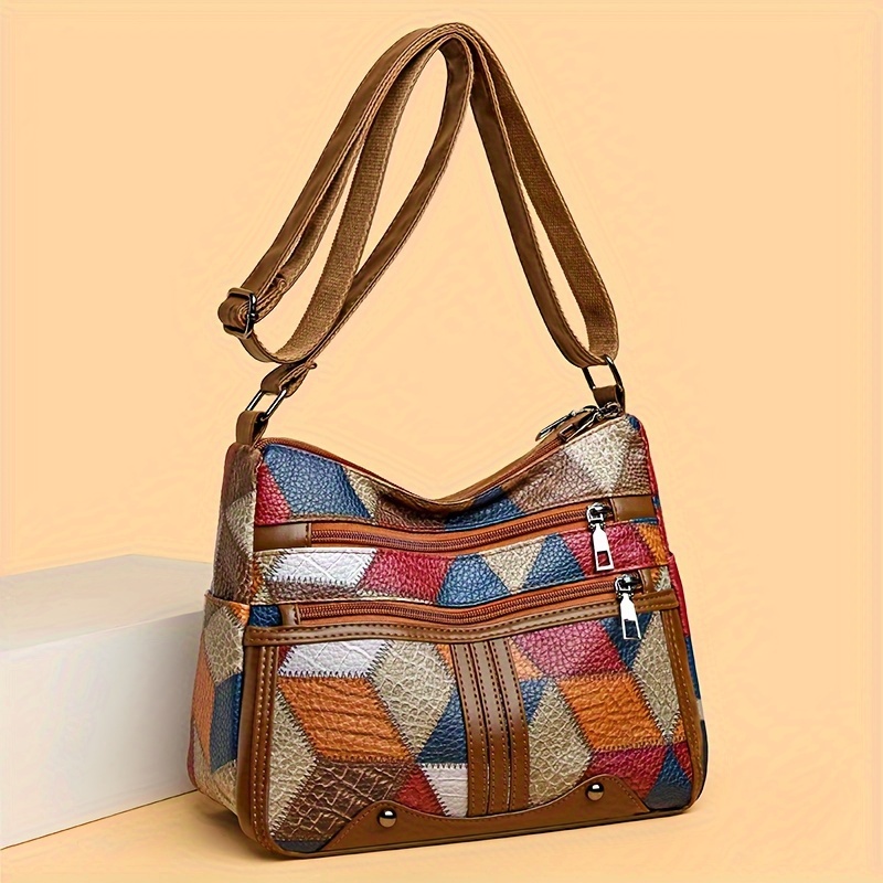 Women Geometric Pattern Synthe - Leatherwork Patterns Free 评论和价格