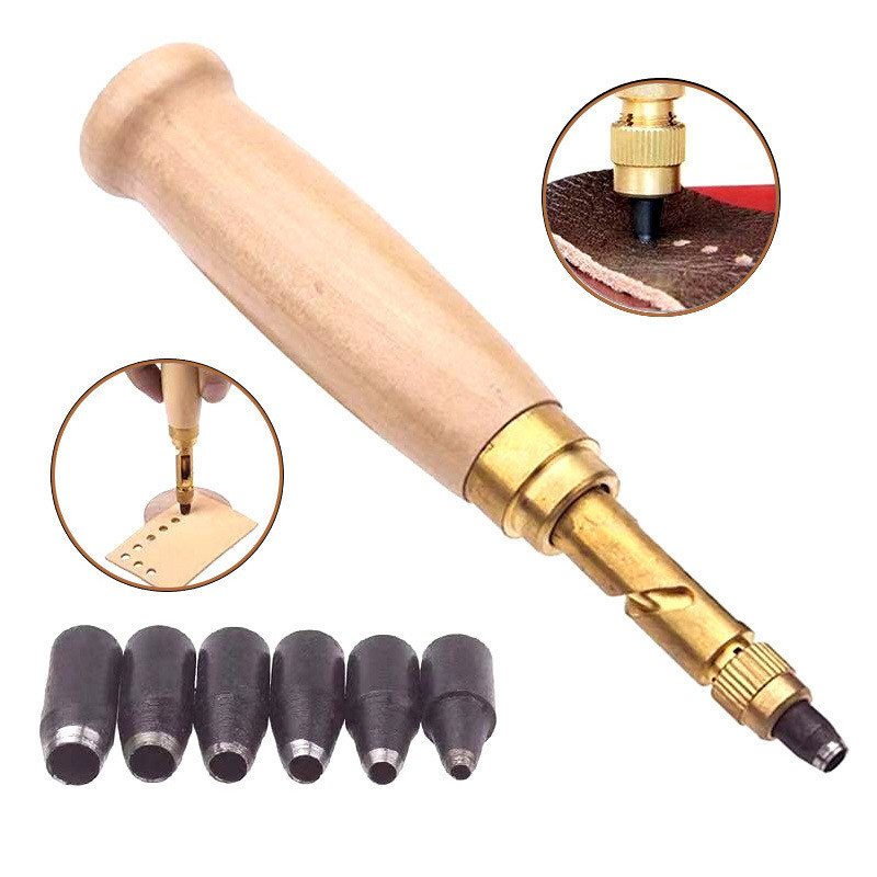 DIY Leather Punch Rotary Perfo - Leather Punch Revolving 评论和价格