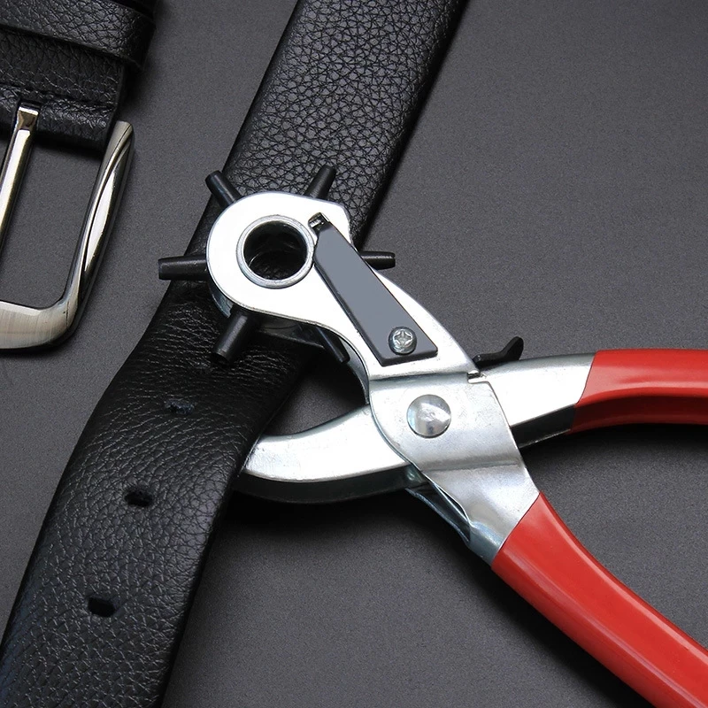 Leather Belt Hole Punch Plier  - Leather Punch Revolving 评论和价格