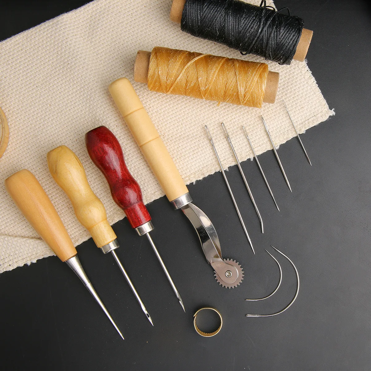 14PCS Leather Craft Sewing Kit - Leatherwork Needles 评论和价格