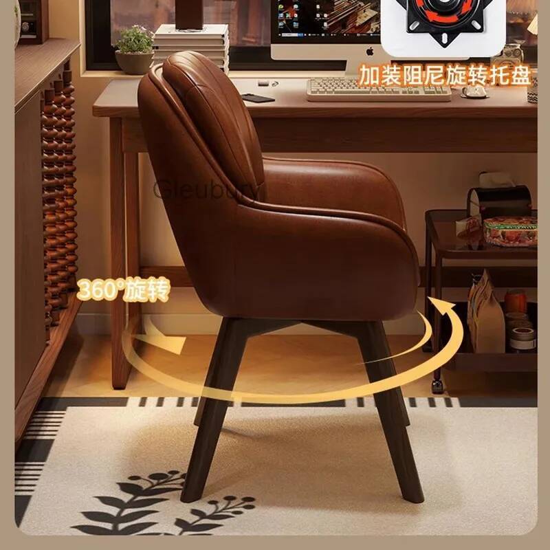 Leather Vintage Computer Chair - Leatherwork Table 评论和价格