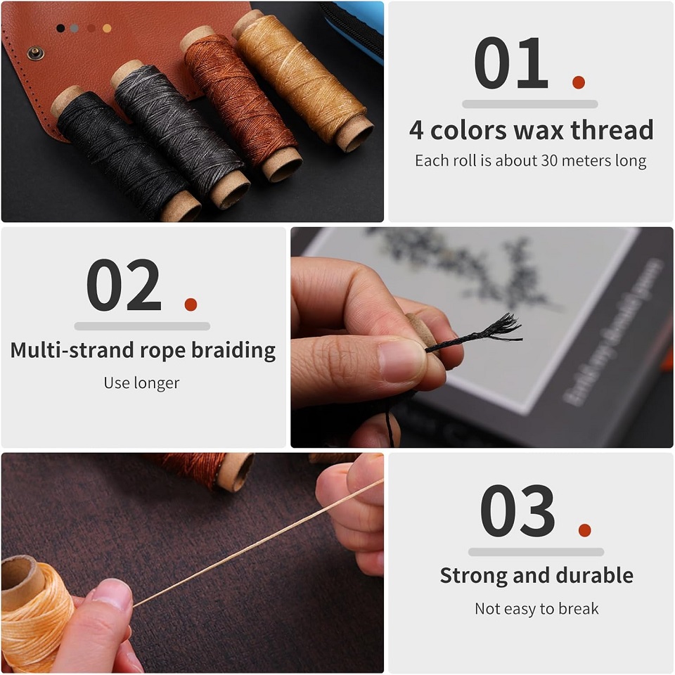 BUDDUR Leather Sewing Tools Ki - Leatherwork Needles 评论和价格
