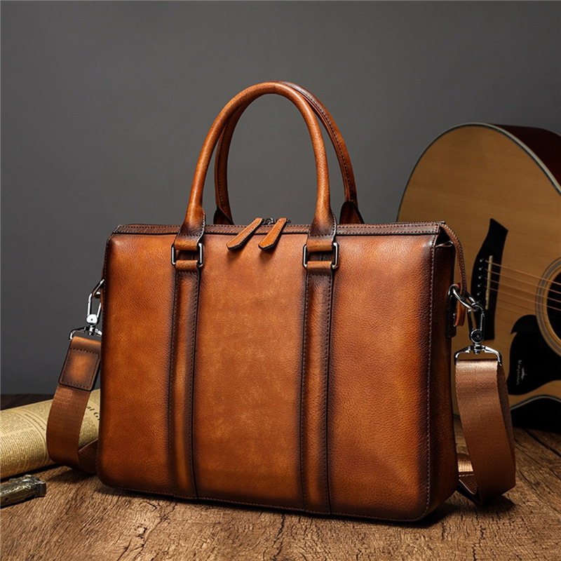 YETTIES Business Top Grain Lea - Vintage Leatherwork 评论和价格