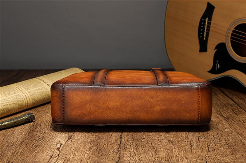 YETTIES Business Top Grain Lea - Vintage Leatherwork 评论和价格