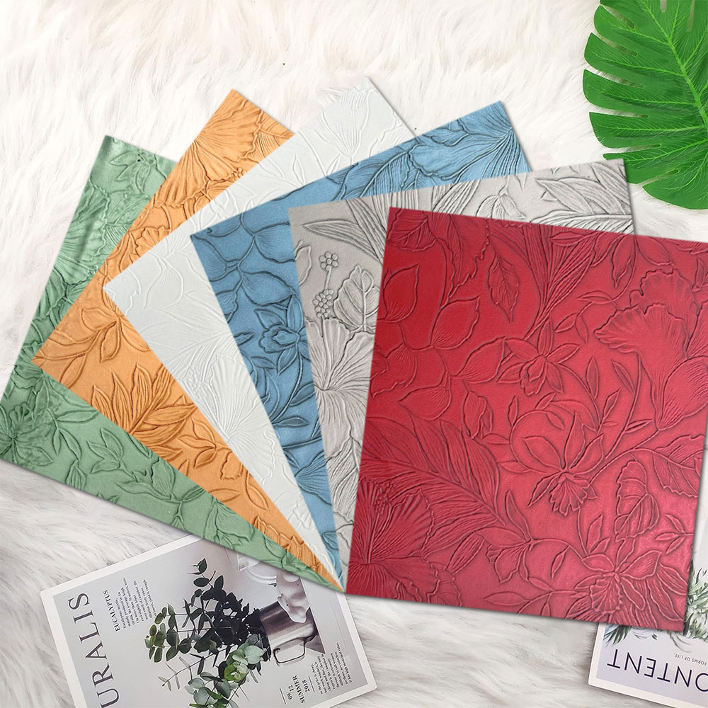 Vintage Flower Embossed Faux L - Leatherwork Needles 评论和价格