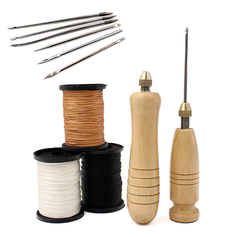 1Set DIY Leather Sewing Awl Ne - Leatherwork Needles 评论和价格