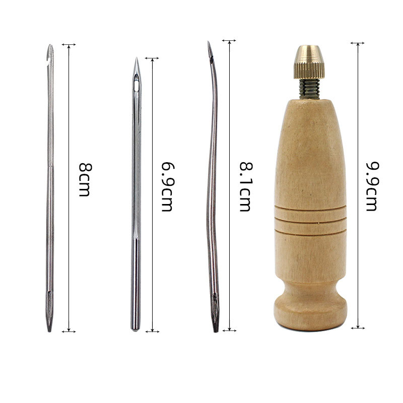 1Set DIY Leather Sewing Awl Ne - Leatherwork Needles 评论和价格