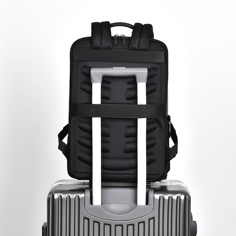 PU Leather Men's Backpack USB  - Leather Work Bag 评论和价格