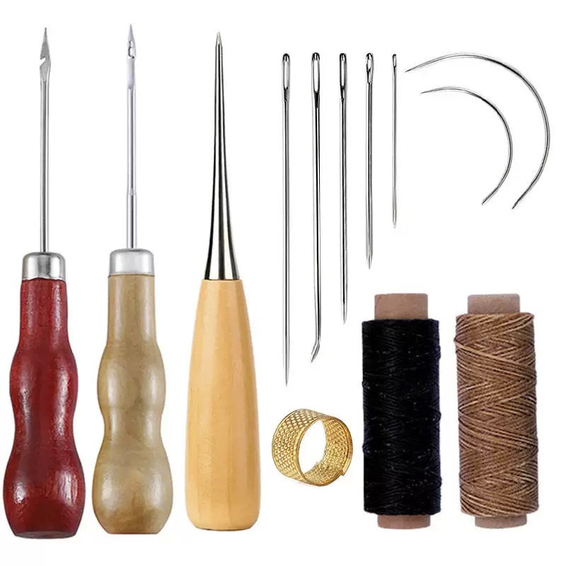 13 Pcs Leather Sewing Set Hand - Leatherwork Needles 评论和价格