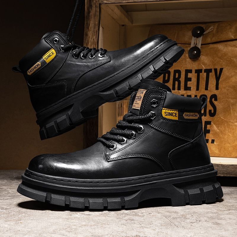 Vintage Men Platform Ankle Boo - Vintage Leatherwork 评论和价格