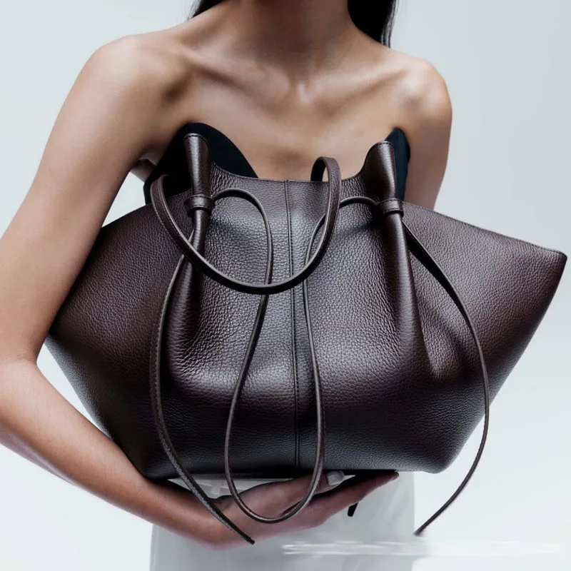 Women Leather Shoulder Bag Dum - Leather Work Handbags 评论和价格