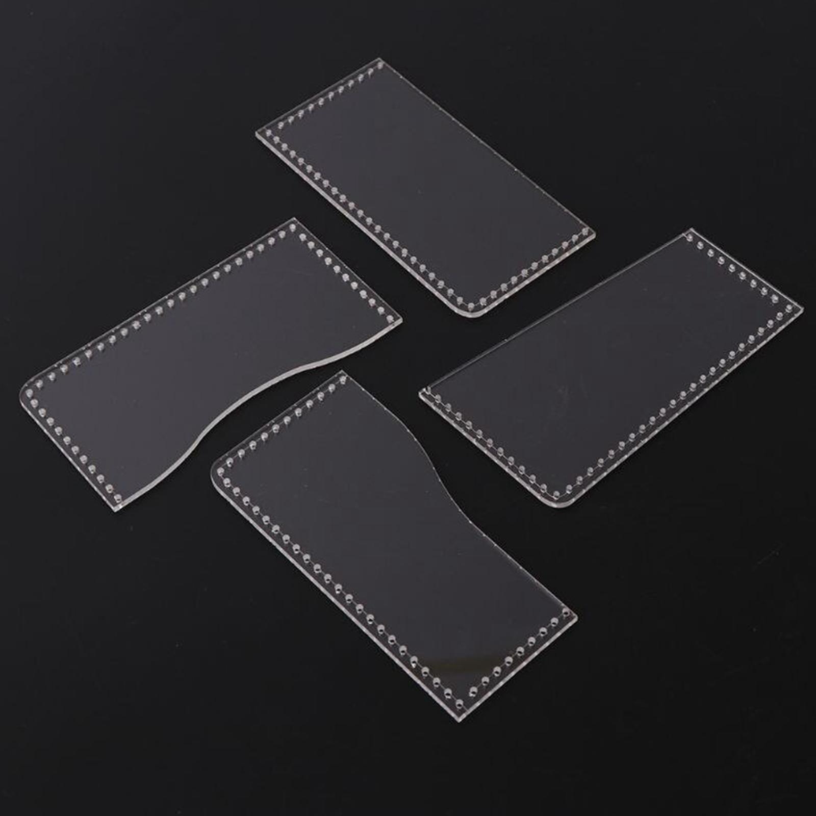Acrylic Leather Wallet Card Ba - Leatherwork Patterns Free 评论和价格