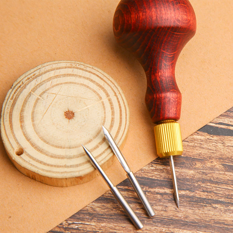1Set DIY Leather Punch Awl Woo - Leather Punch Revolving 评论和价格
