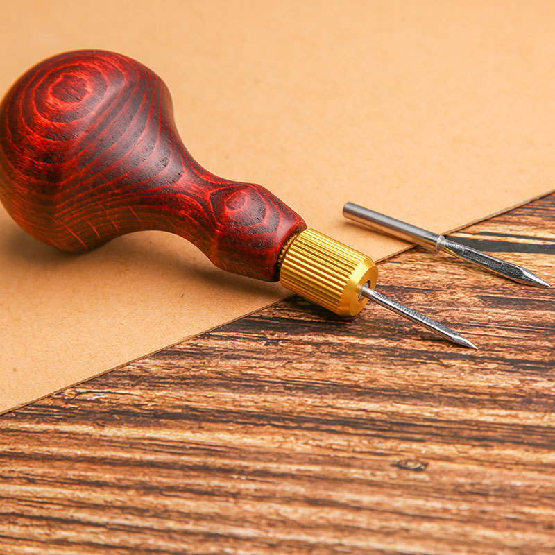 1Set DIY Leather Punch Awl Woo - Leather Punch Revolving 评论和价格