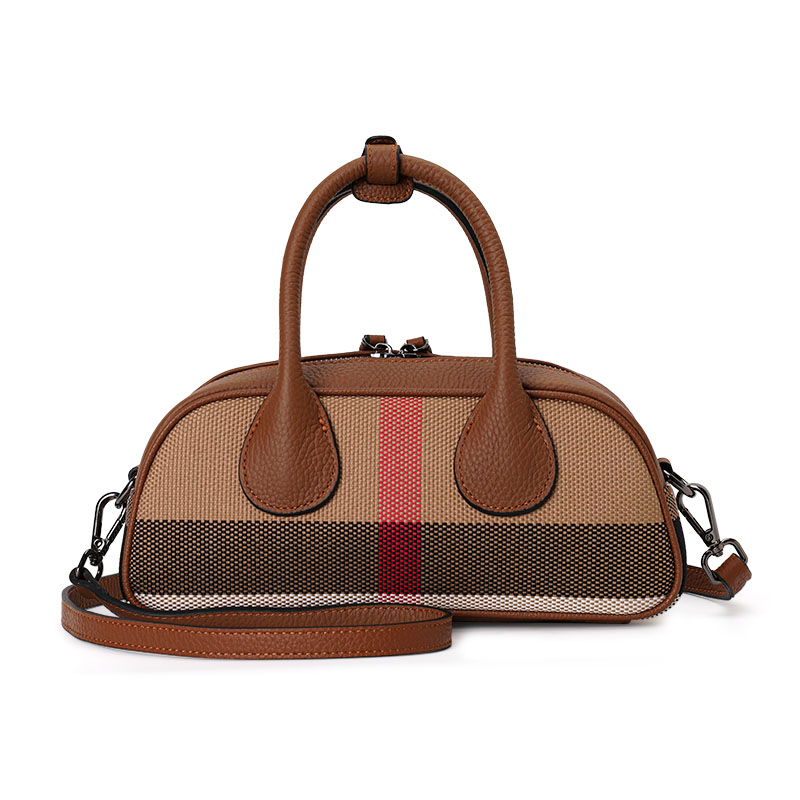 Women's Canvas & Leather Bowli - Leatherwork Patterns Free 评论和价格
