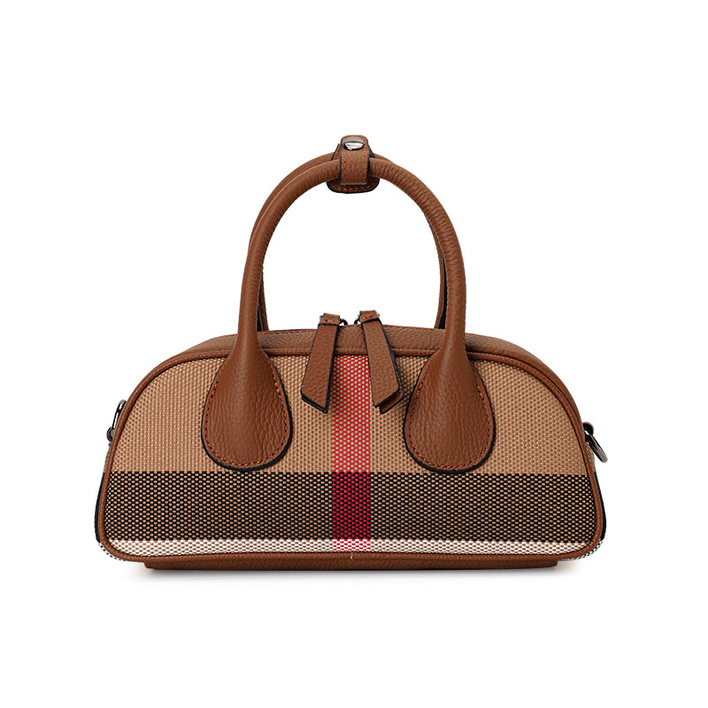 Women's Canvas & Leather Bowli - Leatherwork Patterns Free 评论和价格