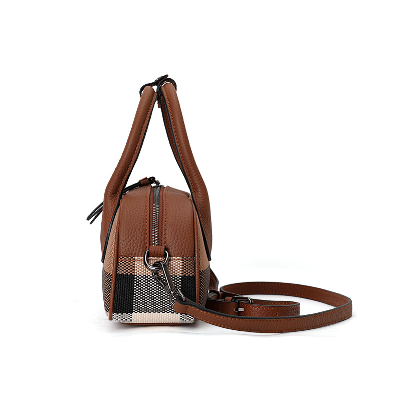 Women's Canvas & Leather Bowli - Leatherwork Patterns Free 评论和价格