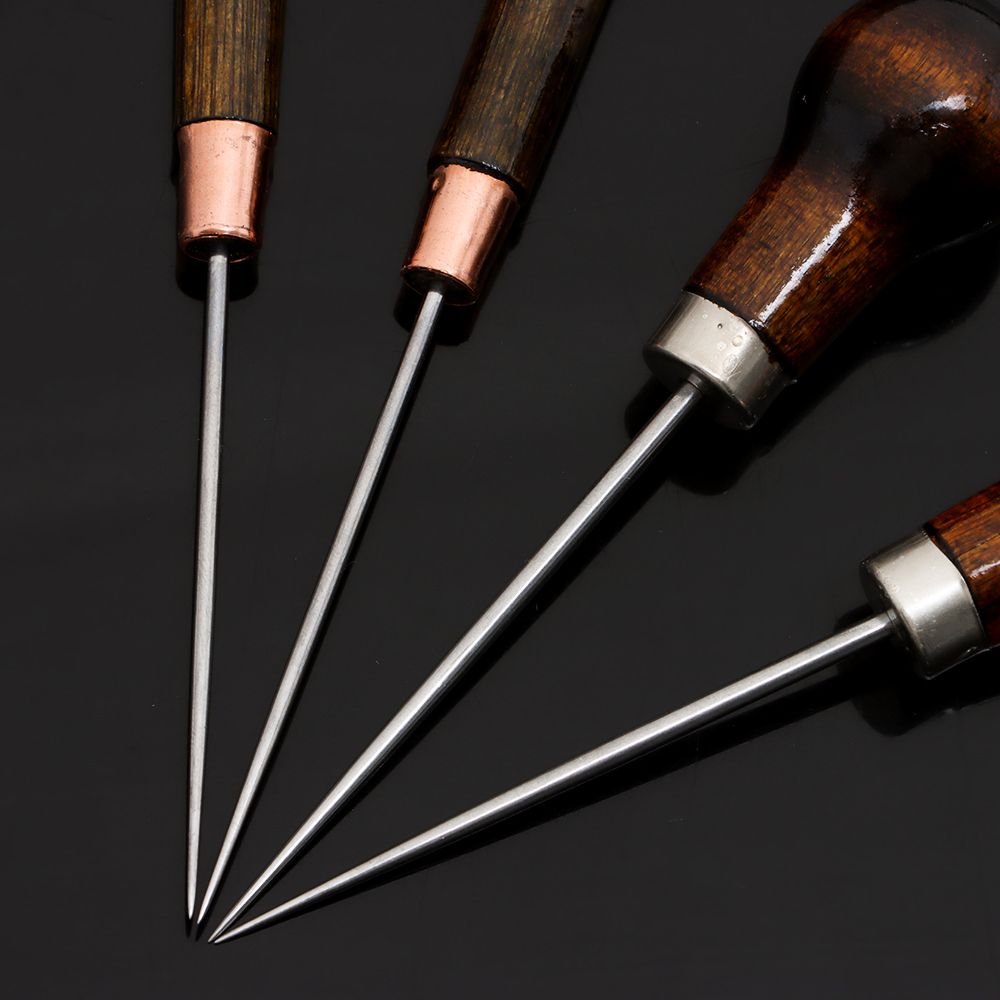 1PC Stitching Awl Wood Handle  - Leatherwork Needles 评论和价格