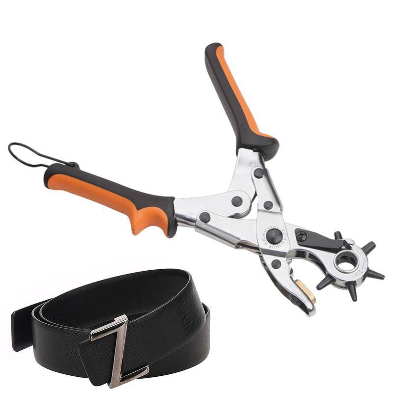 Leather Belt Hole Punch Plier  - Leather Punch Revolving 评论和价格