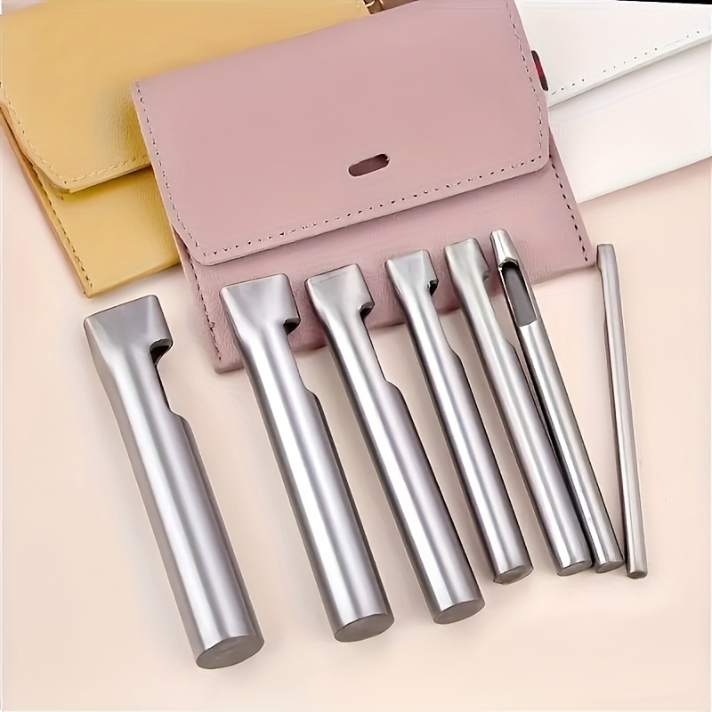 5pcs Leather Oblong Belt Hole  - Leather Punch Revolving 评论和价格