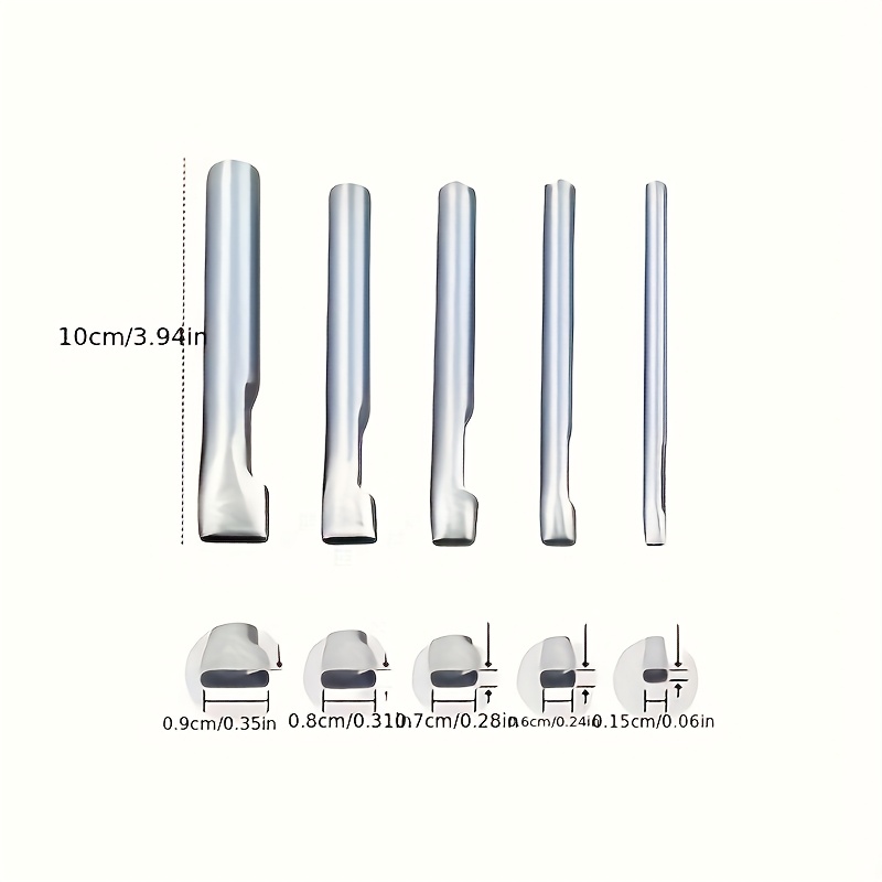 5pcs Leather Oblong Belt Hole  - Leather Punch Revolving 评论和价格