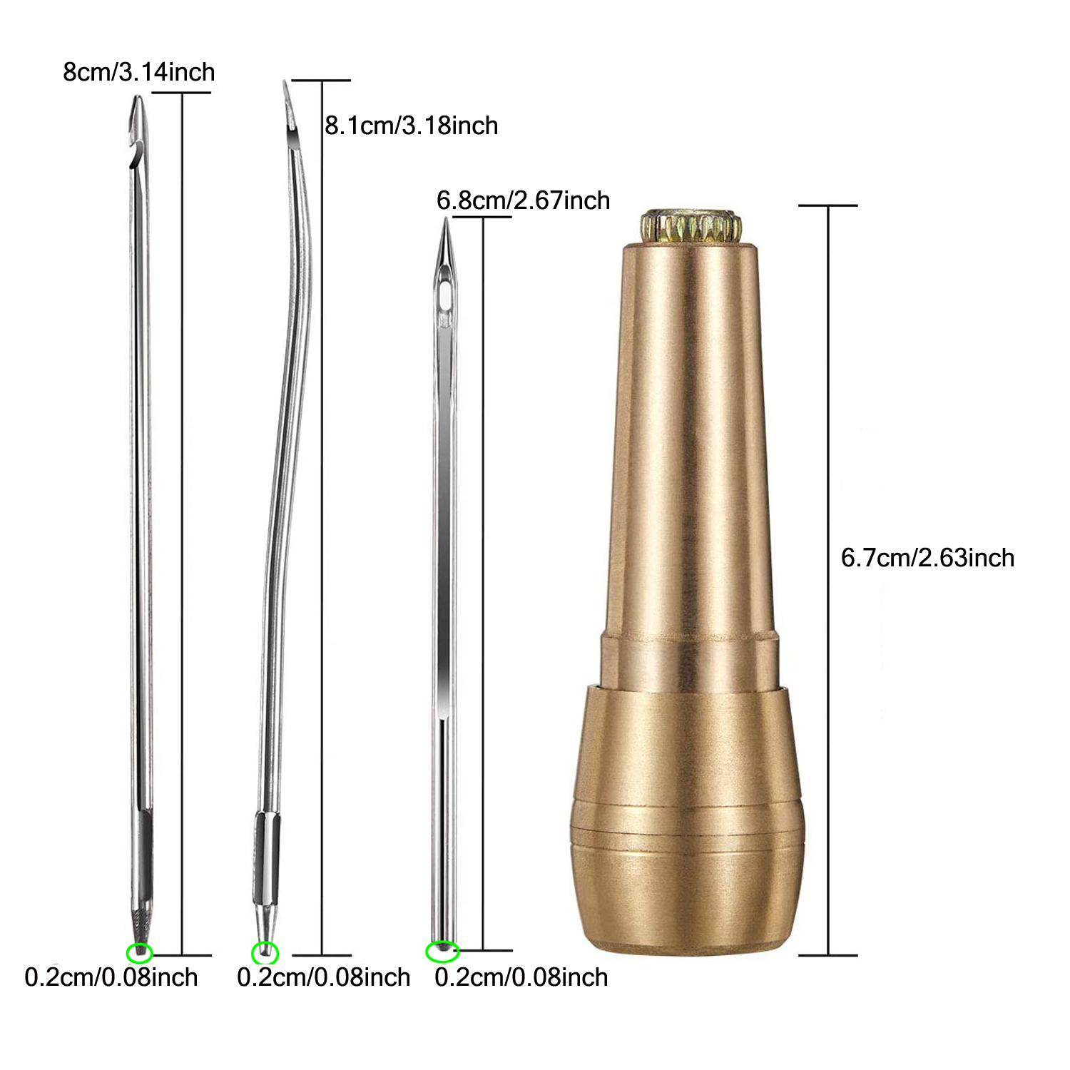 Leather Sewing Kit DIY Leather - Leatherwork Needles 评论和价格