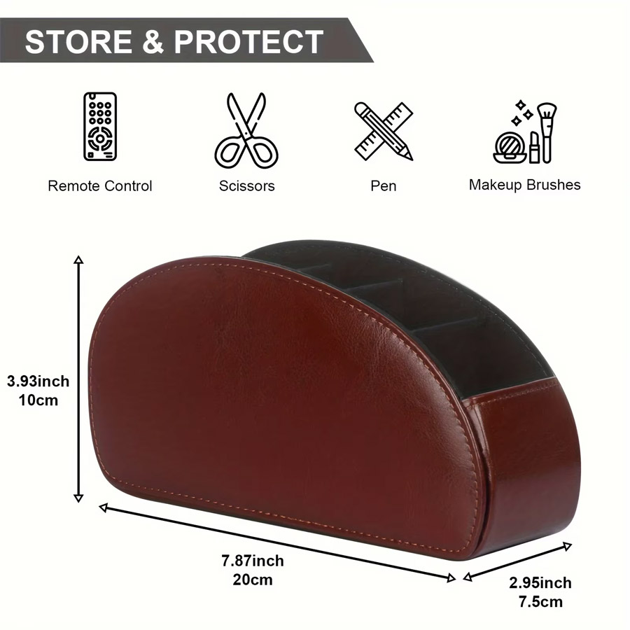 1Pc 5 Grid PU Leather Desktop  - Leatherwork Table 评论和价格