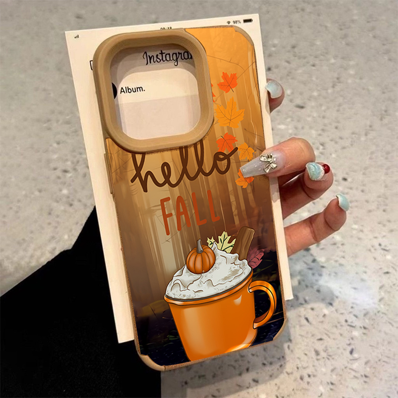 Retro Maple Leaf Fall Coffee P - Leather X 评论和价格