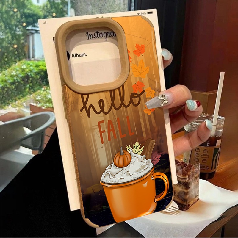 Retro Maple Leaf Fall Coffee P - Leather X 评论和价格