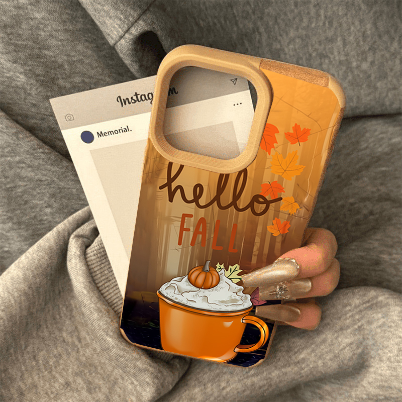 Retro Maple Leaf Fall Coffee P - Leather X 评论和价格