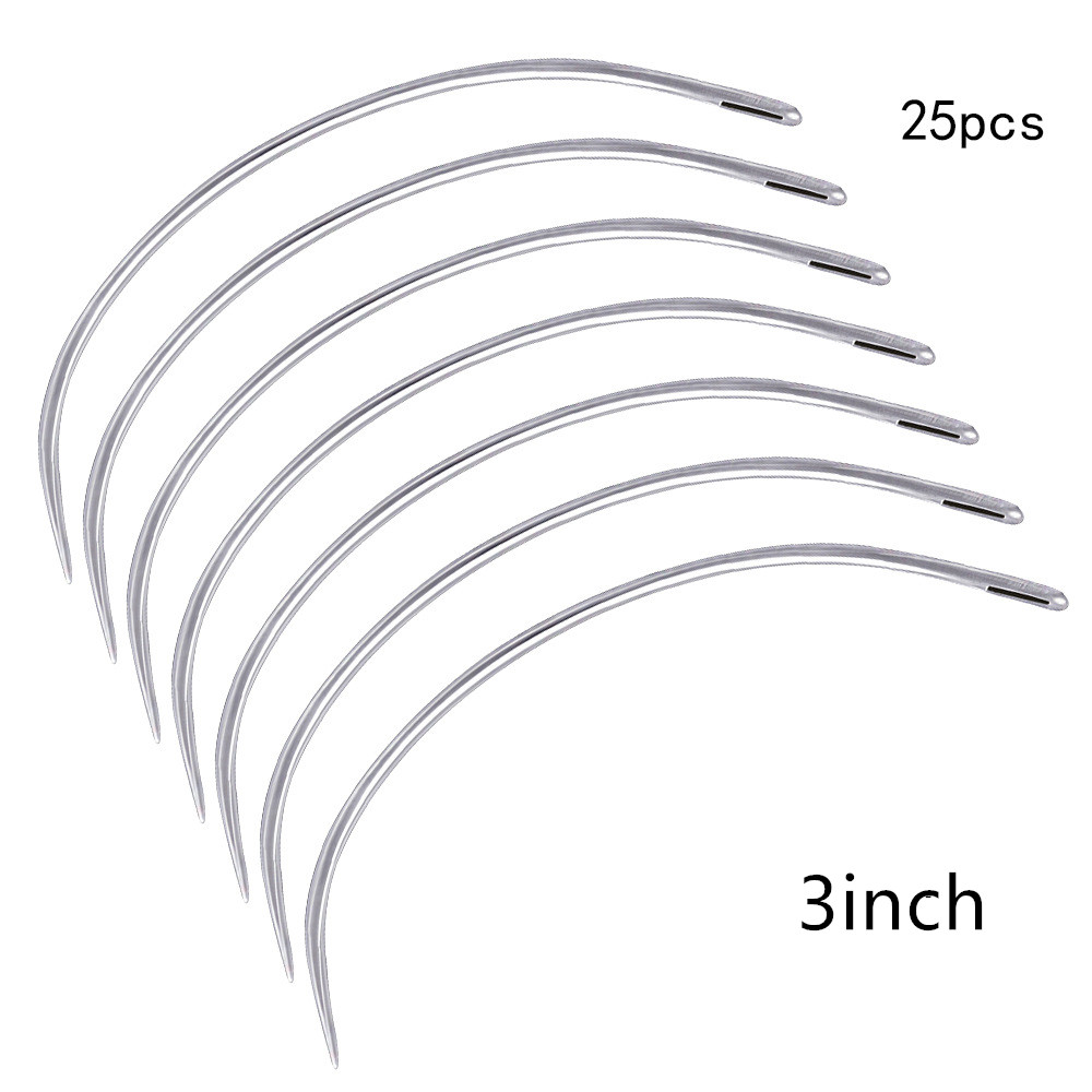 25Pcs C Type Curved Handmade L - Leatherwork Needles 评论和价格
