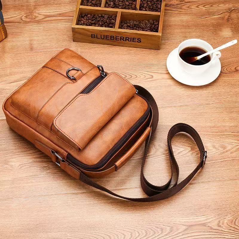 Bullcaptain Casual Men's Shoul - Leather Work Bag Women 评论和价格