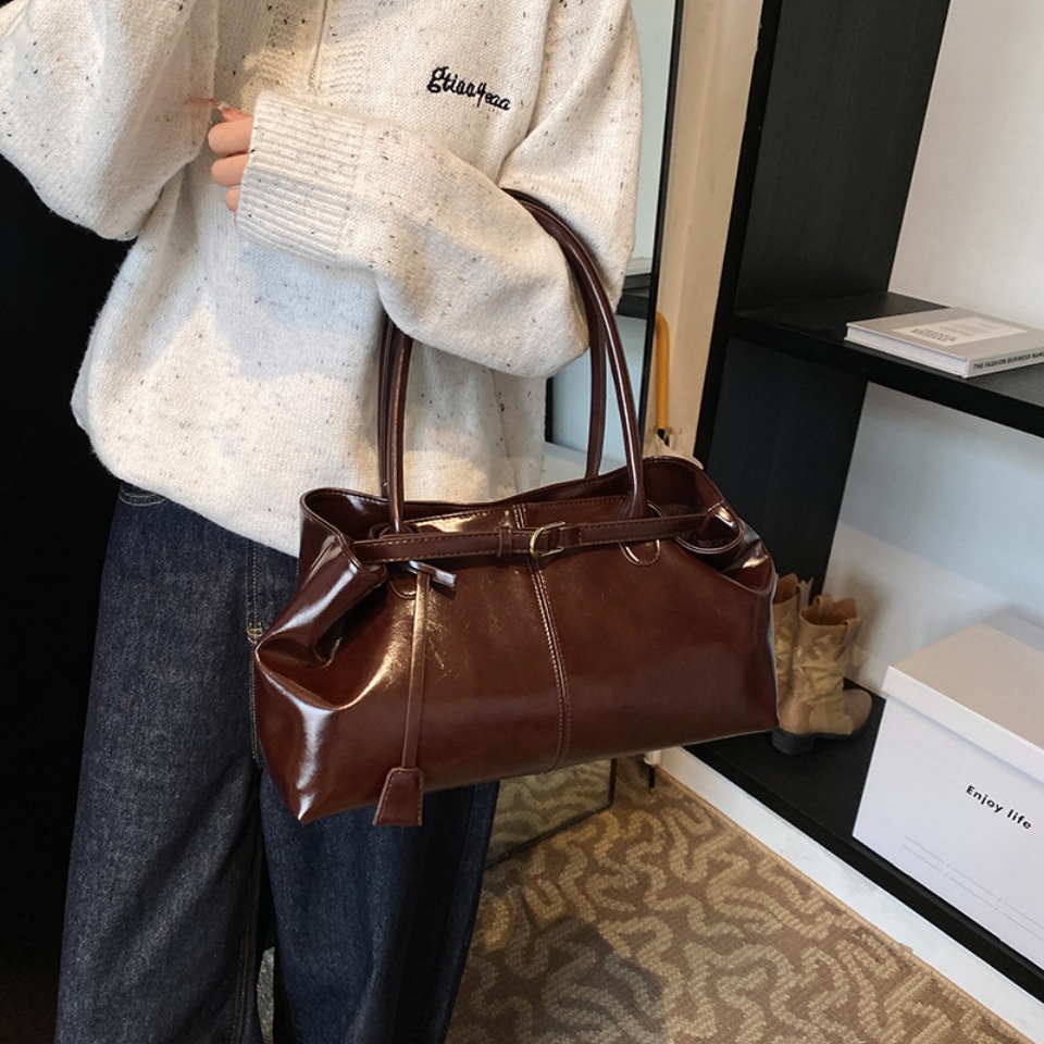 Winter Oil PU Leather Hobo Han - Vintage Leatherwork 评论和价格