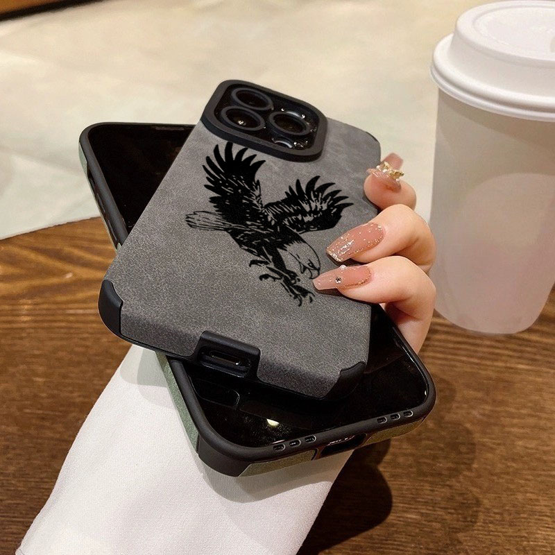 Black Eagle Pattern Leather Si - Leather X 评论和价格