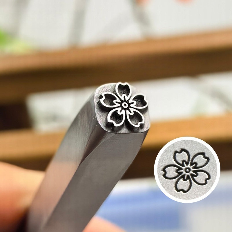 5/7mm Flower Pattern Metal Sta - Leatherwork Patterns 评论和价格