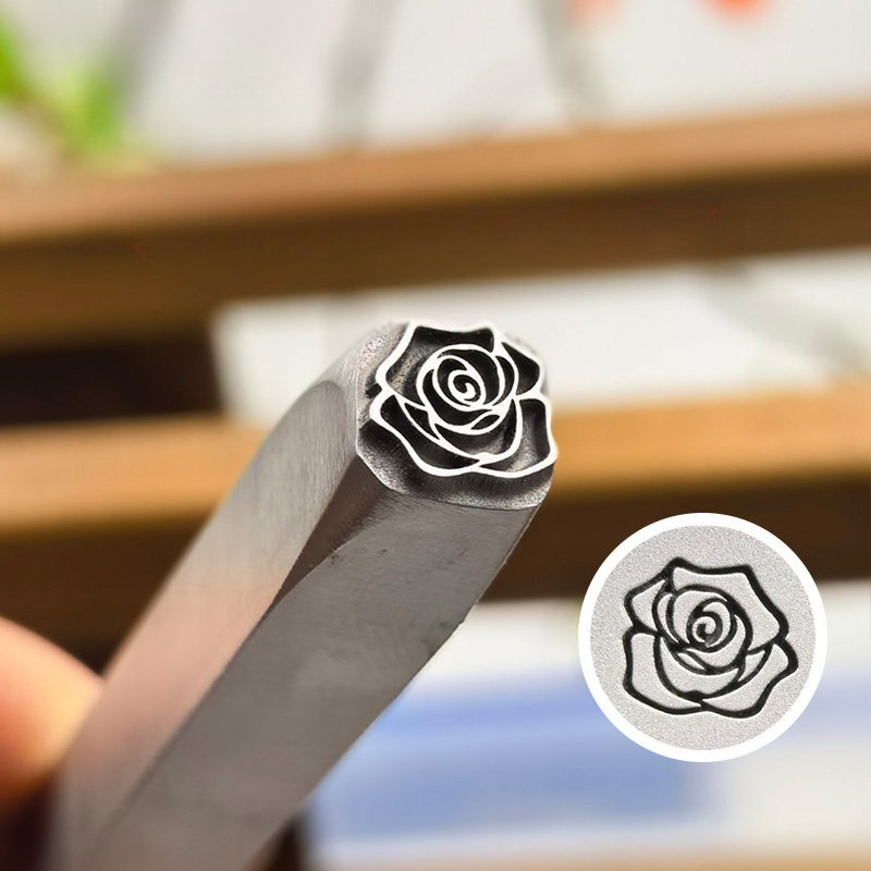 5/7mm Flower Pattern Metal Sta - Leatherwork Patterns 评论和价格