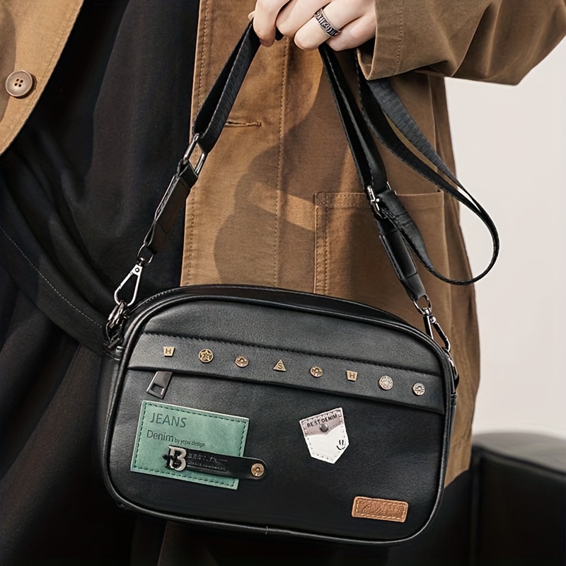 Street Trendy Shoulder Bag for - Leather Work Bag 评论和价格