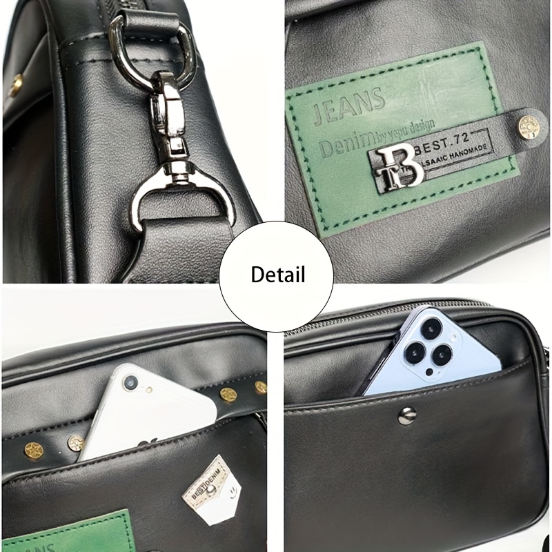 Street Trendy Shoulder Bag for - Leather Work Bag 评论和价格