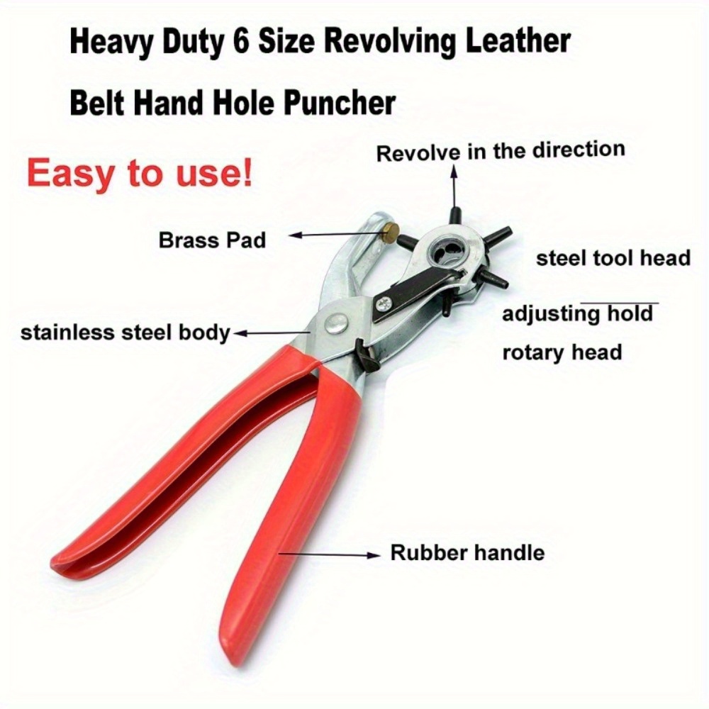 1pcs Heavy Duty Rotary Leather - Leather Punch Revolving 评论和价格